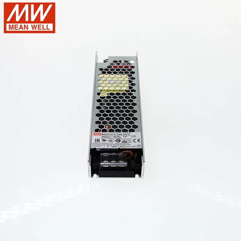 Meanwell UHP-200 200 Вт тонкий тип импульсный источник питания 110 В/220 В переменного тока до 3,3 В 5 в 12 В 24 в 36 в 48 В DC Meanwell PFC трансформатор
