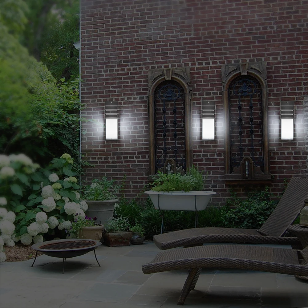 Светодиодный настенный светильник, уличный водонепроницаемый светильник, современный садовый светильник из алюминия, декоративный светильник для крыльца, коридора, двора AC90~ 260V