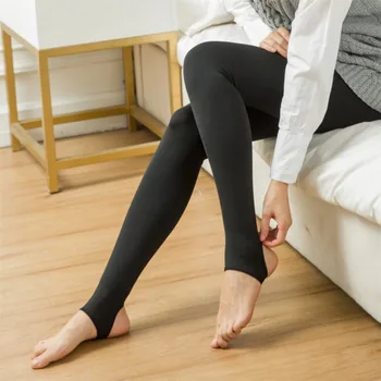 

Women Winter Warm Leggings Heat Fleece Stretchy Warm Pants Skinny Slim Female 4 Colors Solid Leggings