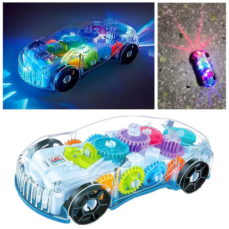 Techblaze conceito transparente de brinquedo de carro de corrida