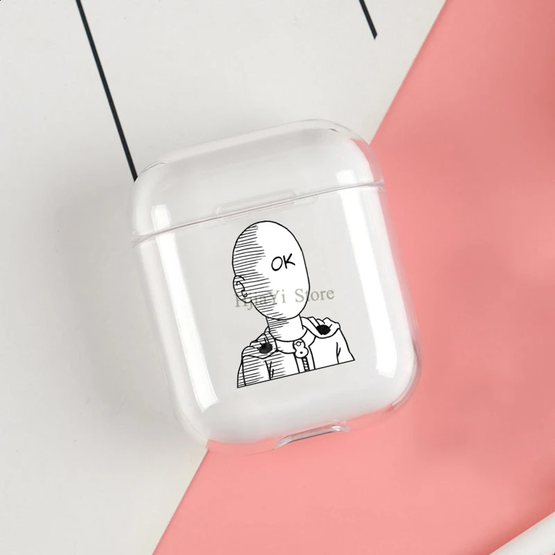 Ok Meme Аниме One Punch Man Мягкий чехол из ТПУ для Apple Airpods 1/2 защитный Bluetooth Беспроводной