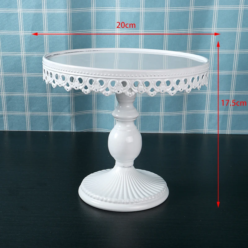

Moroccan Style Wedding Cake Stand Holder Party Decor White Pedestal Dessert Snacks Storage Stand Tray Plate Wedding
