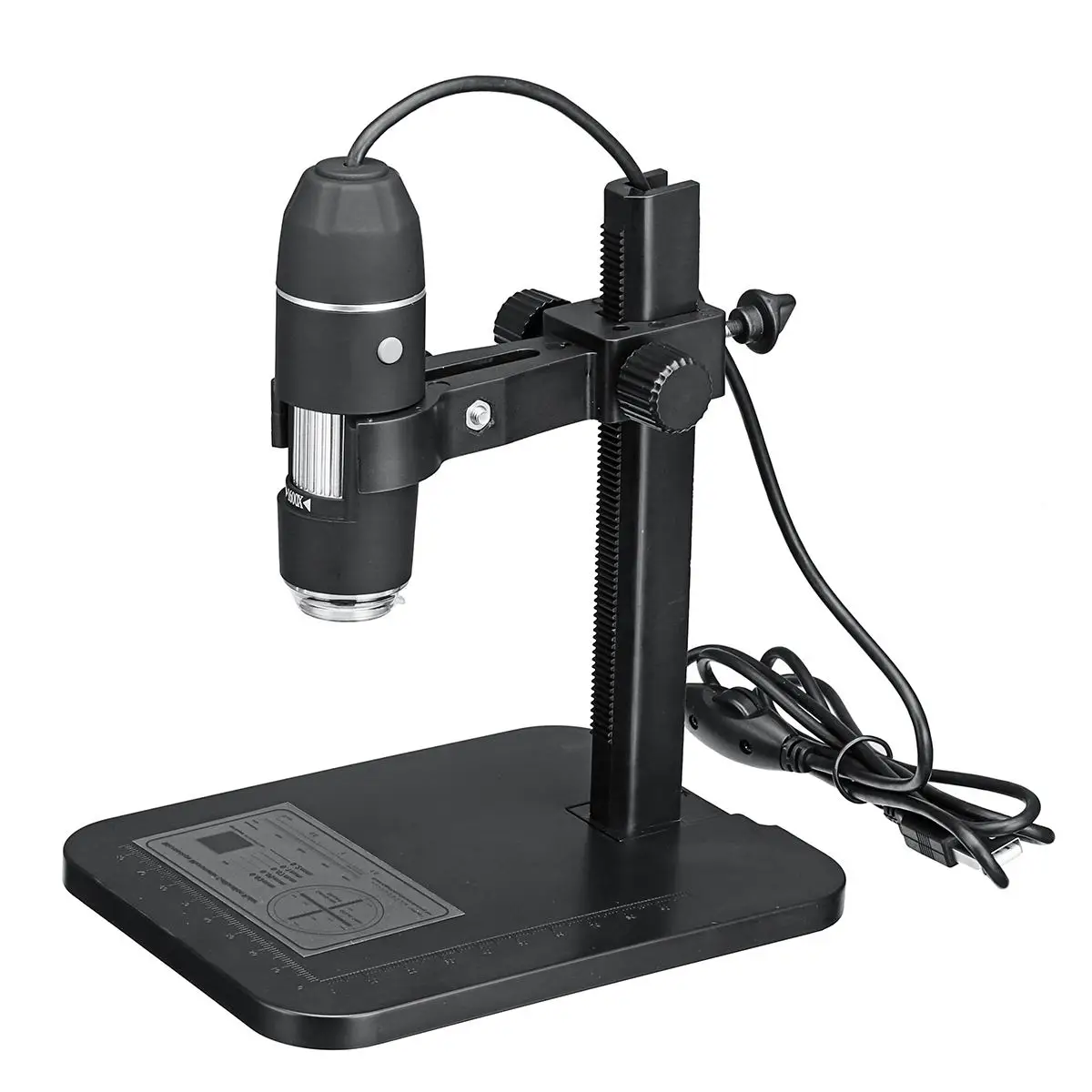 

Digital 1600X Electronic Microscope 8 LED 2MP Microscope Endoscope Zoom Camera Magnifier Lift Stand Tool with Measuring Ruler