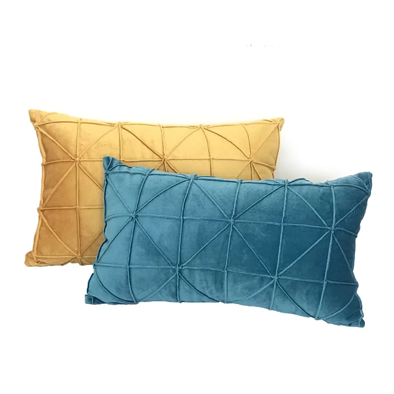 

30*50 cm Nordic Pillow Cover Rectangular Cushion Pure Color Simple Living Room Sofa Cushion Waist Pillow Case