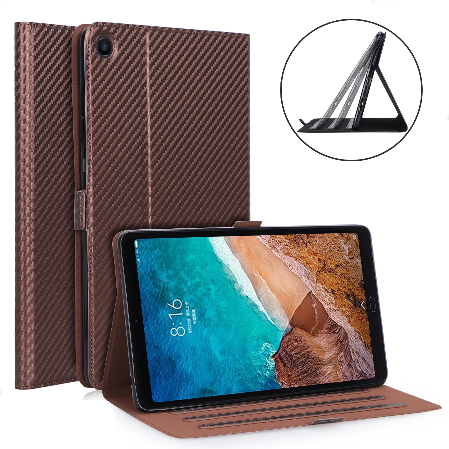 Умный чехол для Xiaomi Mi Pad 4 Plus откидной Чехол книжка 10 1 дюйма Mipad из углеродного