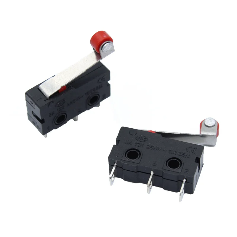 

10 Pcs Mini Micro Limit Switch Roller Lever Arm SPDT Snap Action LOT