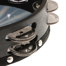 Двухрядные Jingle лучистого Тамбурин Барабан Группа аккомпанемент 8 дюймов