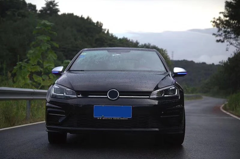 Для V W Golf 7 GTI7 MK7 R MK7.5 TouranL Светодиодный Боковой светильник с динамическим поворотом мигалка сигнальная лампа Golf 7 Хрустальный поворотный сигнальный светильник