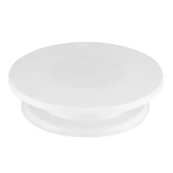 

Plastic Cake Turntable Rotating Anti-skid Round Cake Decorating Stand Cake Rotary Table Plate Kitchen DIY Baking Tool