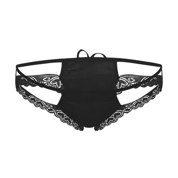 

wonen's underwear sexy lingerie underpants Silk women's underpants slip panties Lace Open Thong Panties G-Pants big sizes 20Jun