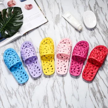 

2020 New Style Slipper Women's Summer Anti-slip Indoor Household for Bathroom Bath Water Leakage Couples Sandals