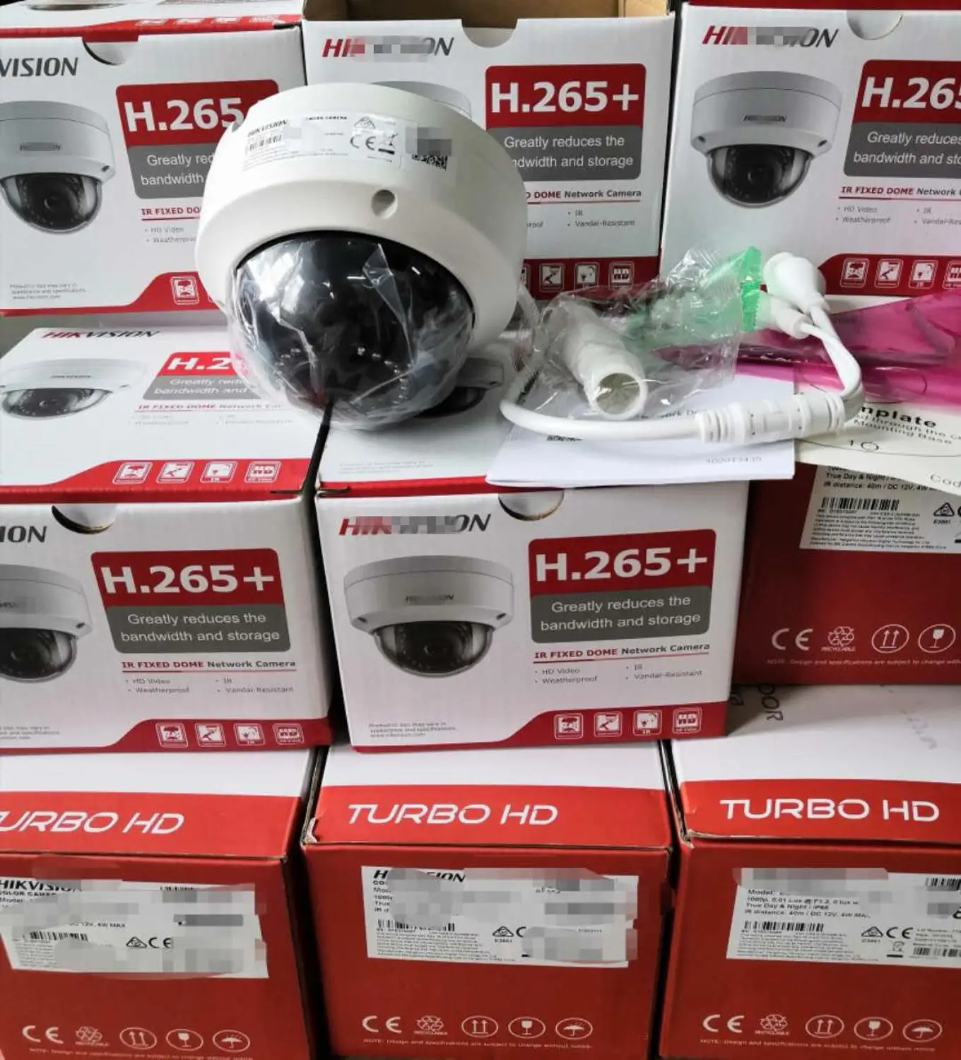 DS-2CD1143G0-I POE IP камера видеонаблюдения 4MP Сетевая купольная Камера возможностью