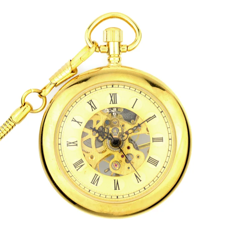 Белые и золотые новые дизайнерские классические древние медные РЕЗНЫЕ мемориальные стальные горячие продажи мужские карманные часы