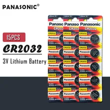 15 sztuk oryginalna bateria pastylkowa PANASONIC CR2032 3V baterie litowe do zegarków zabawki kalkulator komputerowy sterowanie CR 2032