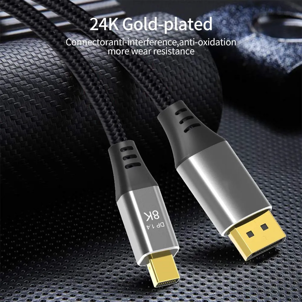 Двунаправленный Кабель Mini DP Ver 1 4 с поддержкой преобразования 8K @ 60Hz 4K 144Hz разъемом
