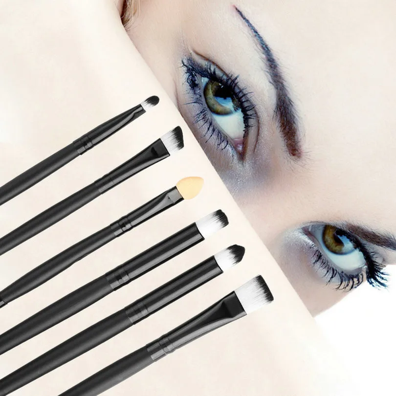 New 6PCS Makeup Eye Brushes Set Eyeliner Eye Shadow eyeshadow Blending Pencil Brush Hot Selling Big Sale