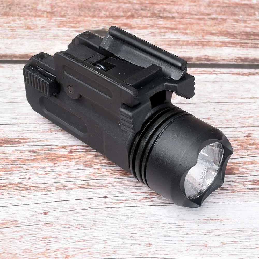 Красный точечный лазерный прицел тактический Пикатинни Вивер рейка 20 мм Пистолет Компактный фонарь светильник светодиодный винтовка Глок пистолет вспышка светильник - Цвет: Черный