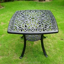 62x62 см квадратный литой алюминиевый журнальный столик для сада садовая мебель для отдыха используется в течение многих лет