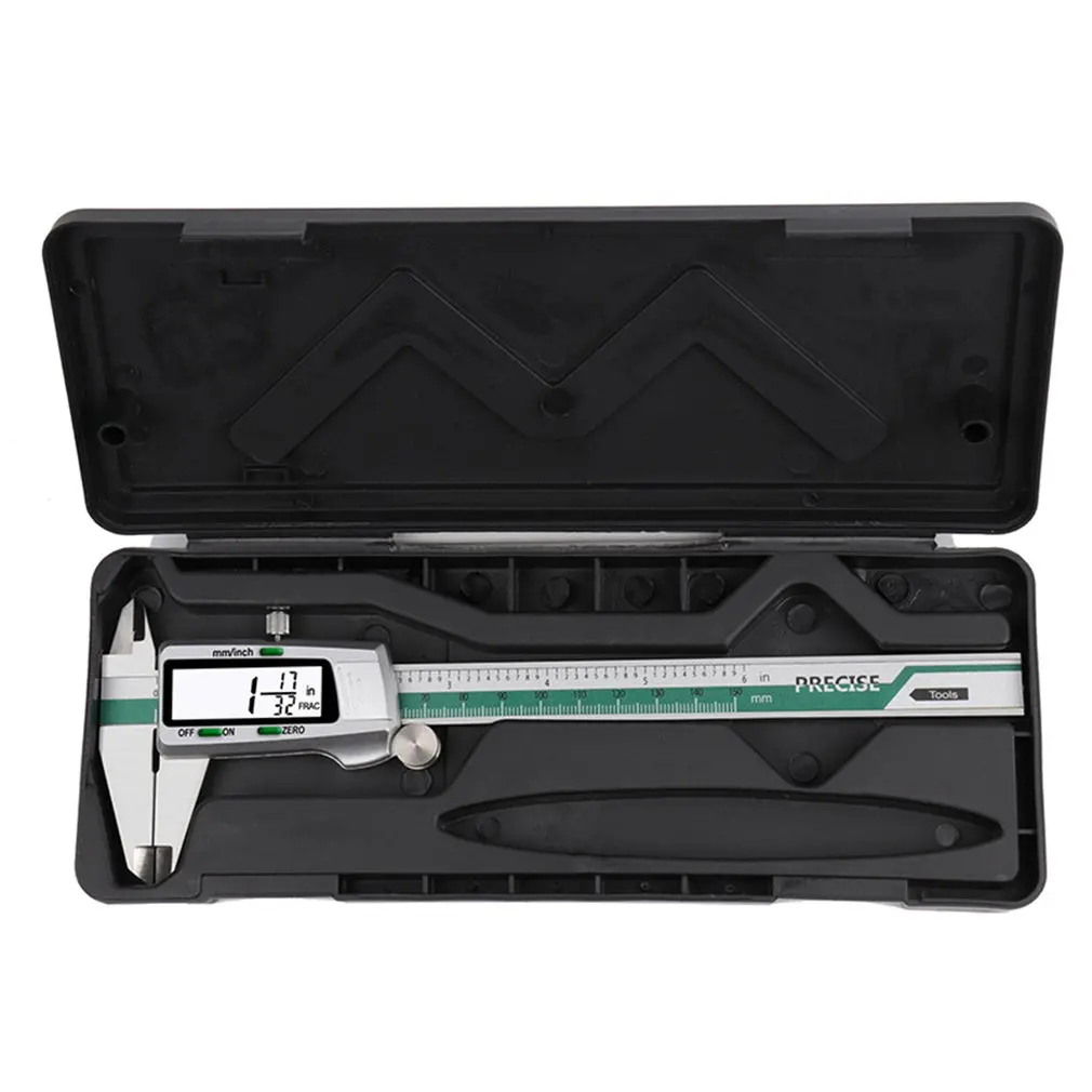 

150Mm Vernier Caliper Fraction/Mm/Inch Stainless Steel Digital Caliper Electronic Metal Pachometer Calibrator Measuring Caliber