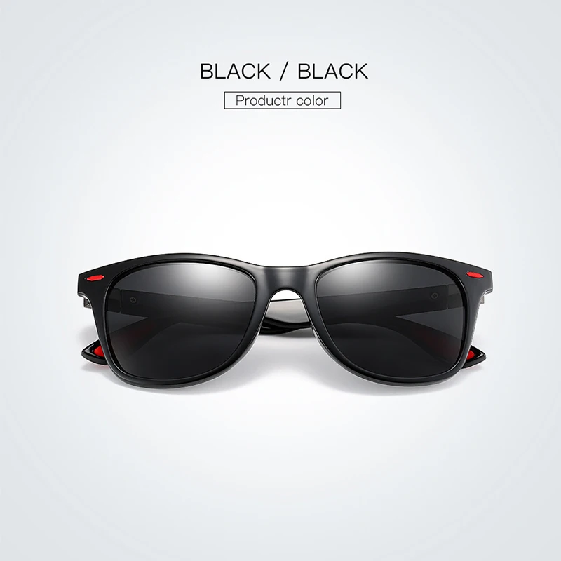 NEW DESIGN Ultralight TR90 Polarized Sunglasses Men Women Driving Square Style Sun Glasses Male Goggle UV400 Gafas De Sol glass