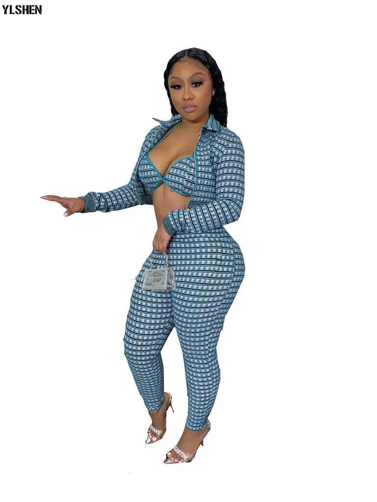 2 Two Piece Set Women African Clothes Dashiki Fashion Sexy Suit (Top And Pants) Super Elastic Party Plus Size Suits For Lady 10