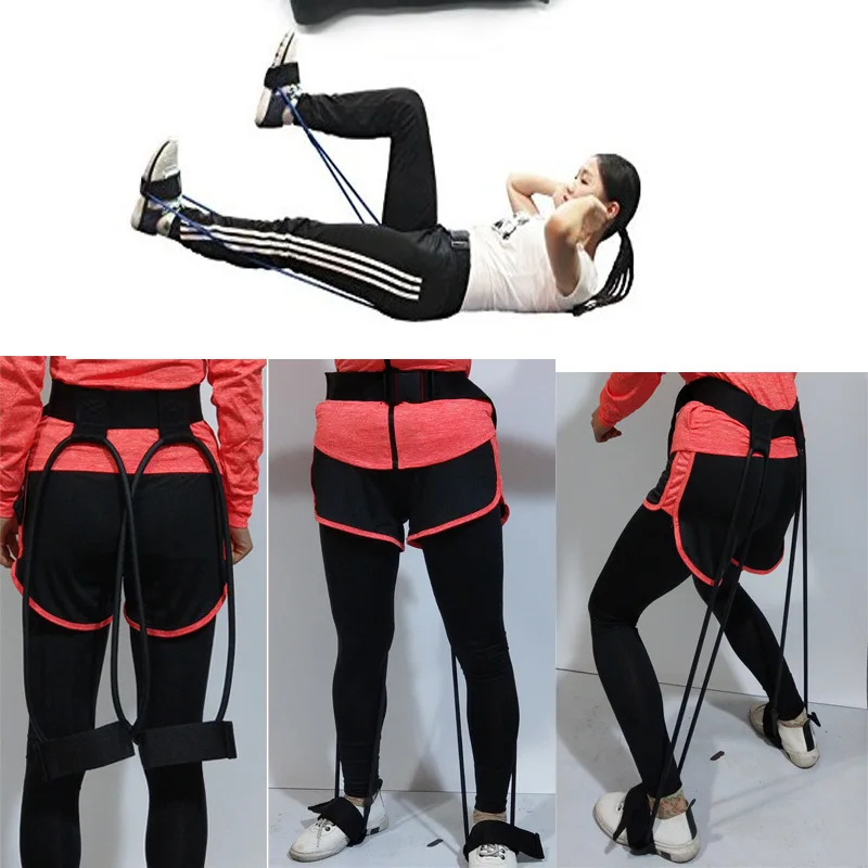 Fitness Booty Belt Band Adjustable Waist Belt Pedal Resistance Bands for Glute and Body Shape Muscle Workout