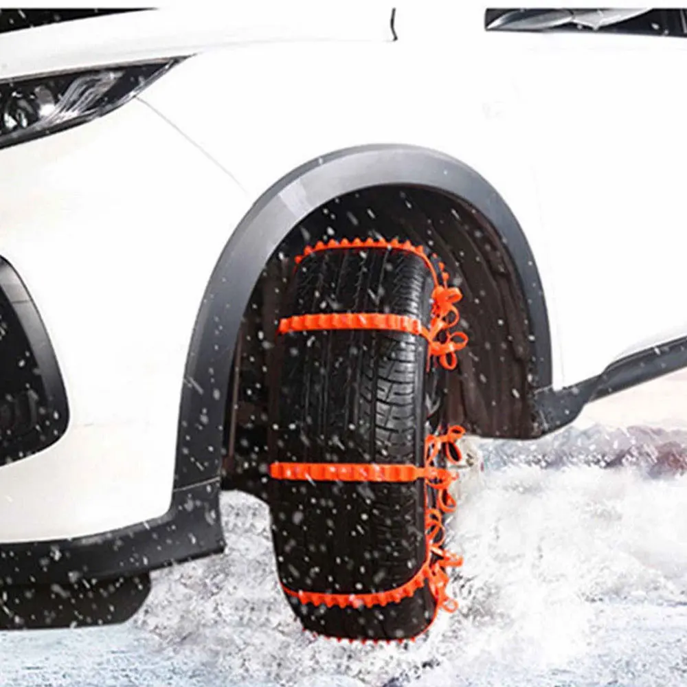 

Orange Snow Tire Belt Accessories Vehicles Tyre Snow Chain Universal Roadway Safety Plastic Anti-Skid Chains
