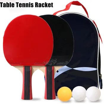

2Pcs Upgraded 5 Star Carbon Table Tennis Racket Set Lightweight Powerful Ping Pong Paddle Bat with Good Control