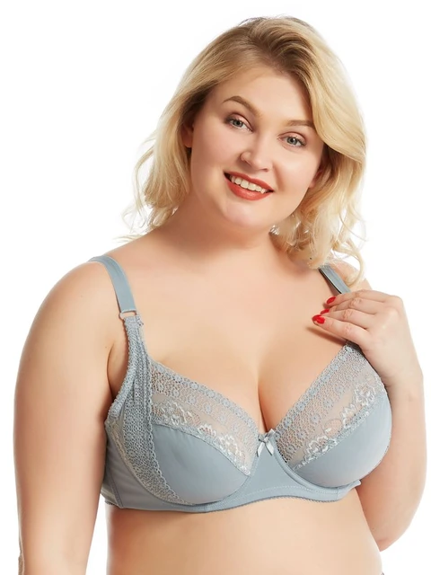 Beauwear Plus Size 36-46 Big Cup E Cup Unlined Bra Women Basic