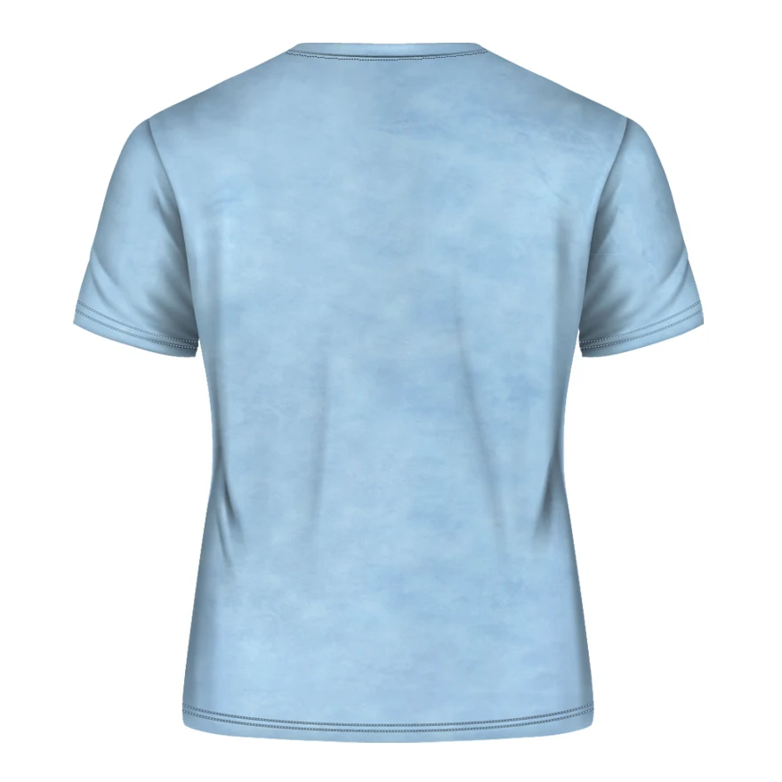 DE008-T恤短袖模版-后