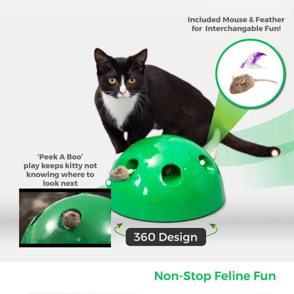 low cost  Peek A Boo Cat Toy Pop Play Pet Toy Ball POP N PLAY Cat Scratching Device Funny Traning Cat Toys Fo
