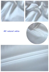 Luxurious Soft Silk Charmeuse Evening Dress Fabric - 100% Pure Mulberry Satin - 1Meter X 1.14Meter (Color0 natural white)
