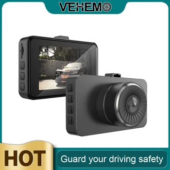 

☆VEHEMO ☆ 2020 Universal Driving Recorder Dual Lens 1080P HD 3Inch Car Camera Dash Cam Reverse Image