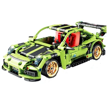 

KAZI KY1024 City Pull Back Engineering Vehicle Toys Mechanical Technic Supercar Racing Cars Model Building Blocks Brick Children