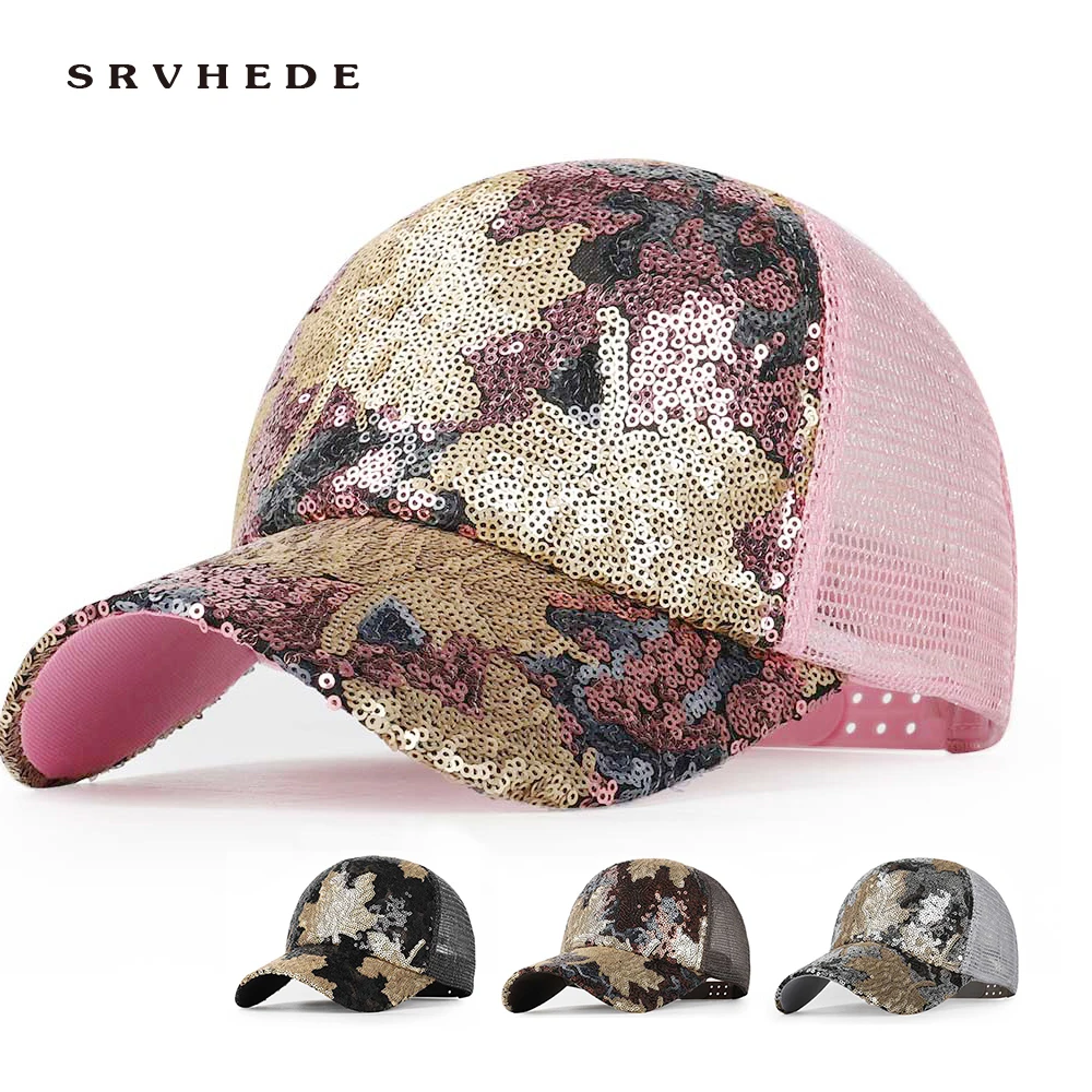 

Maple Sequin Baseball Cap