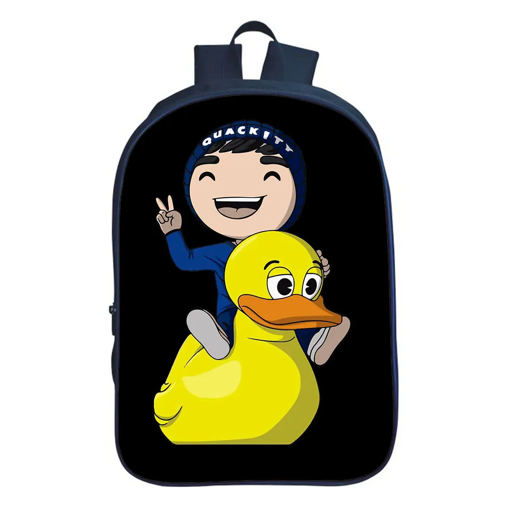 Quackity My Beloved luggage backpack boys girls bag Double-layer backpack teen schoolbag Unisex Mochila 16 Inches Bag
