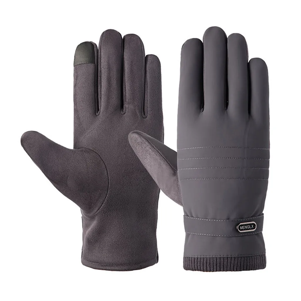 Водонепроницаемые зимние теплые перчатки ветрозащитные уличные перчатки утолщенные теплые варежки перчатки для сенсорного экрана унисекс Мужские спортивные перчатки для велоспорта