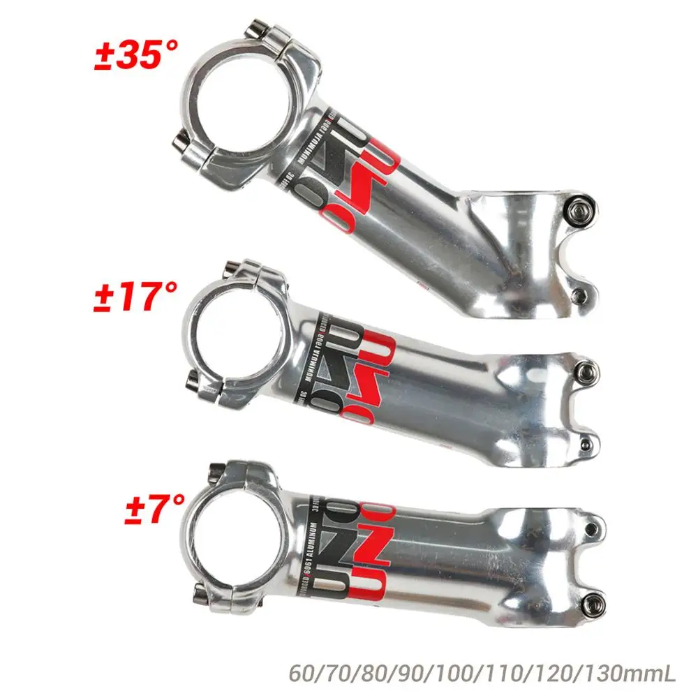 

Taiwan Ultra-light 7 17 35 Degree Alloy Bike Stem Polish Silver Bicycle Handlebar Stem Cycle Parts 31.8mm Uno Stem MTB Bike