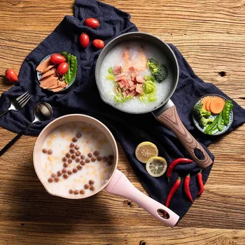 

Maifan Stone Milk Pot Non-stick Pot Baby Infant Dietary Supplement Pot Instant Noodles Pot Mini Calf Milk Pot Hot Cream Soup Sno
