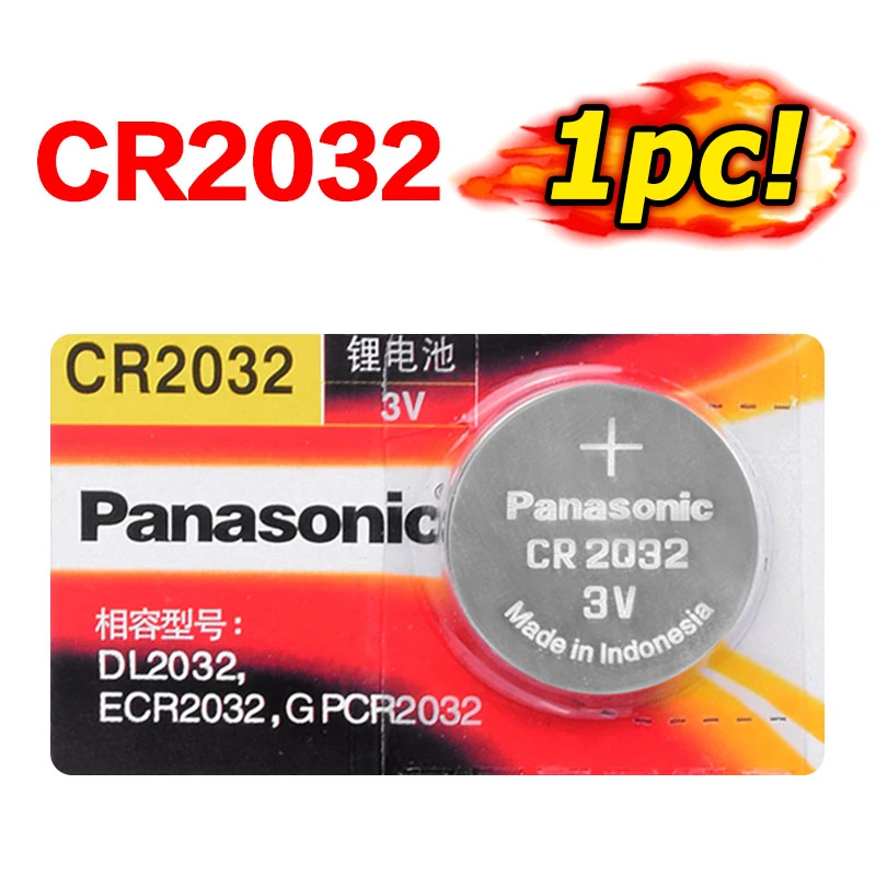 Оригинальный высокопроизводительный кнопочный аккумулятор PANASONIC CR2032 2032 3 В 1 шт.