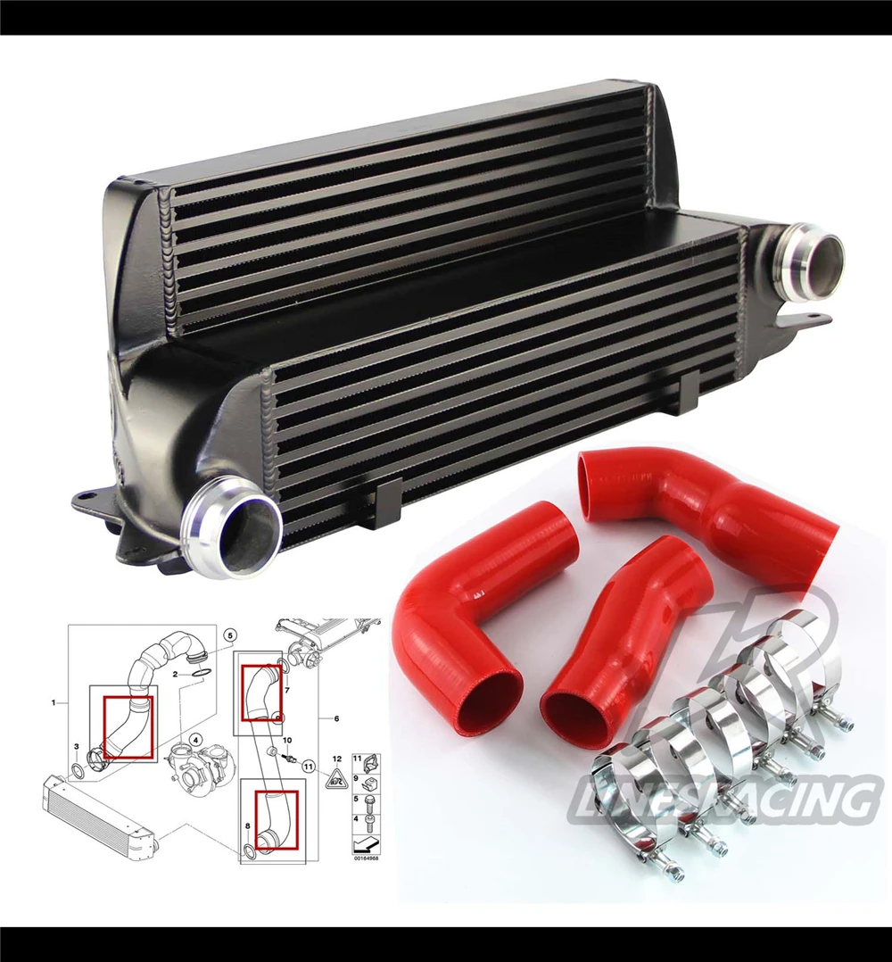 Intercooler Silicone Turbo EGR Hose Kit Fits For BMW E60 E61 5 Series