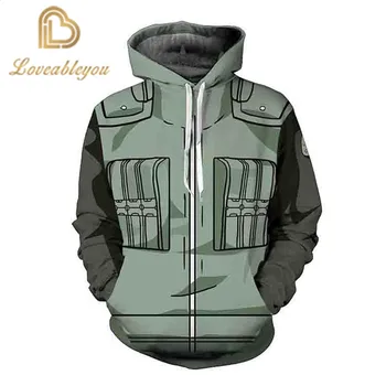 

Man and Women Kakashi Sasuke Naruto Anime Pullover Hoodie Cosplay Costume Streetwear Hoodie New Harajuku Sweatshirt