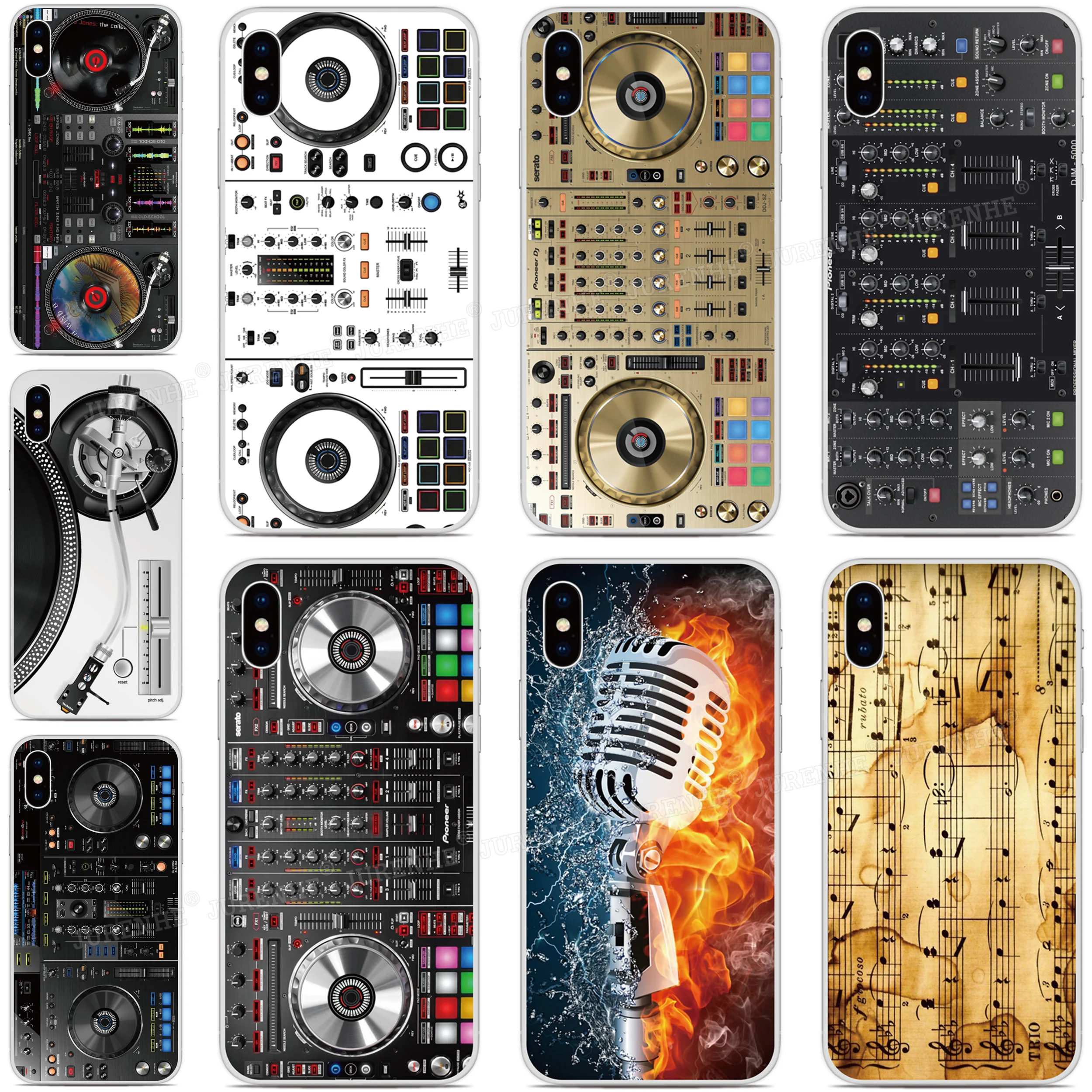 Print Soft TPU Music DJ Mixer Phone Case For Doogee X90 N20 Y9 Plus N10