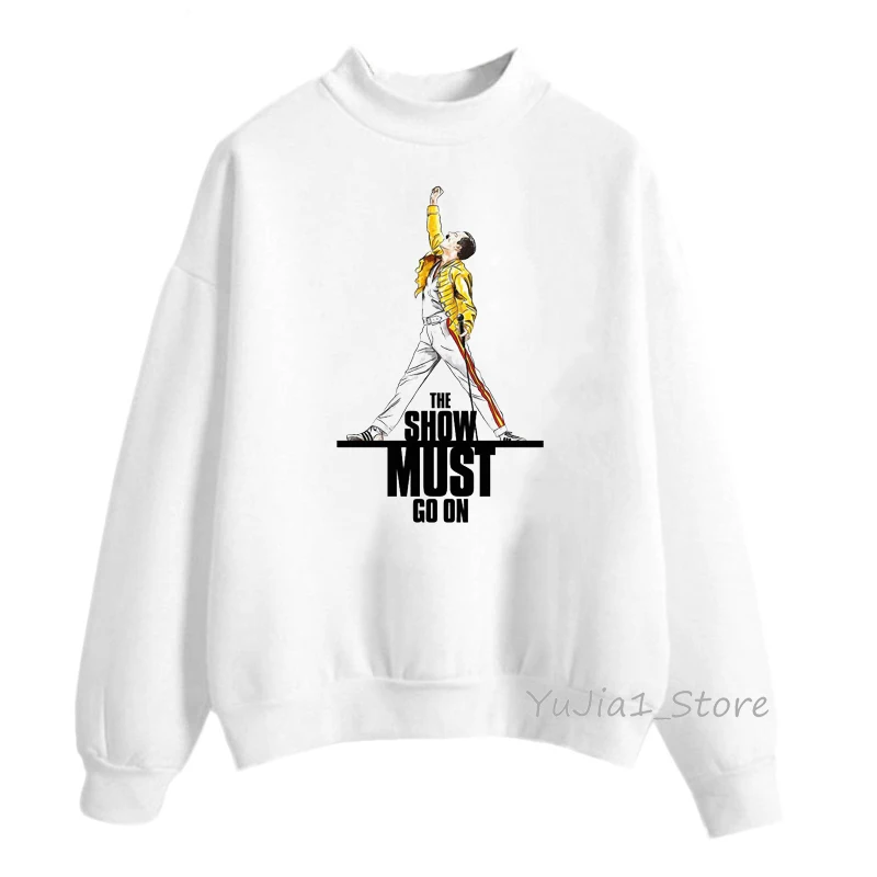  Freddie Mercury hoodies women The Queen Band Sweatshirt Hip Hop Retro Rock hoody female autumn wint