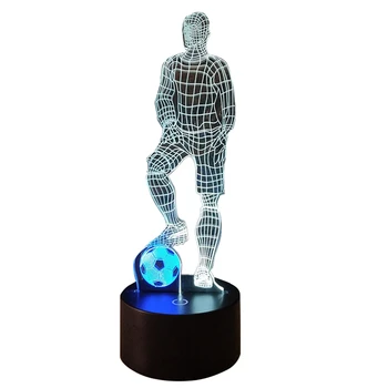 

Football Kick-Off LED3D Night Light Creative Colorful Touch-Charging Stereo Vision Light Gift Atmosphere Light
