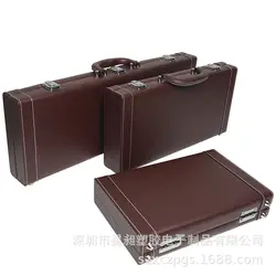 500 ярдов ручной кожаный чемодан Dezhou City Poker фишки для игры маджонг пластиковый чип монеты кожаная коробка для хранения