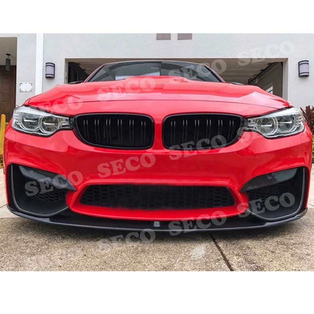 Передний бампер для BMW 4 серии M3 M4 спойлер F80 F82 F83 защита подбородка из углеродного