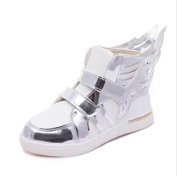 

2020 Children's Fashion Boots Boy And Girl Performance Dance Wings Boots T Catwalk Shoes Kids Motorcycle Boots Baby Model Shoes