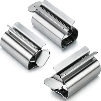 

Bathroom Accessories Set Stainless Steel Toothpaste Squeezer Rolling Toothpaste Dispenser Tooth Paste Dispenser Storage Rack