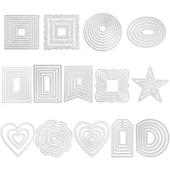 

Basic Border Circle Frame Metal Cutting Dies Stencils for DIY Scrapbooking Card Die Cuts for Holiday Card 2020